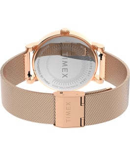Crystal Opulence 38mm Stainless Steel Mesh Band Watch AMZ Rose-Gold-Tone/White large