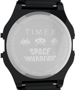 Timex T80 x SPACE INVADERS 34mm Expansion Band Watch Black large