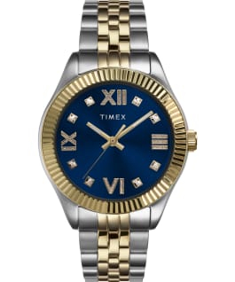 Legacy 34mm Stainless Steel Bracelet Watch Two-Tone/Blue large