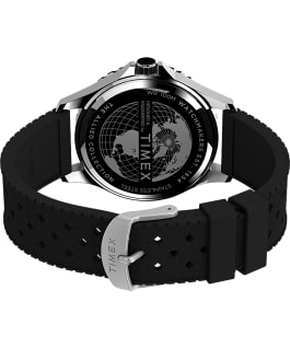Navi 41mm Silicone Strap Watch AMZ Stainless-Steel/Black large