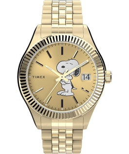 Timex Legacy x Peanuts 34mm Stainless Steel Bracelet Watch Gold-Tone large