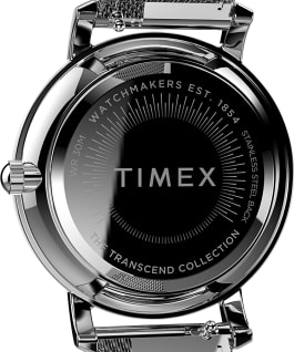 Transcend 34mm Stainless Steel Bracelet Watch Silver-Tone large