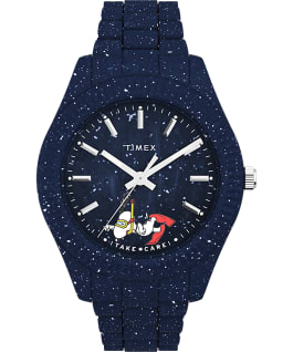 Timex Waterbury Ocean x Peanuts 41mm Recycled Bracelet Watch Blue large