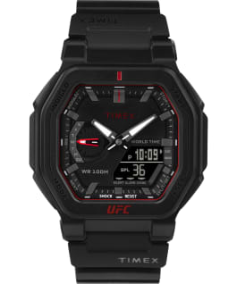 Timex UFC Colossus 45mm Resin Strap Watch Black/Red large