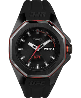 Timex UFC Pro 44mm Silicone Strap Watch Black large