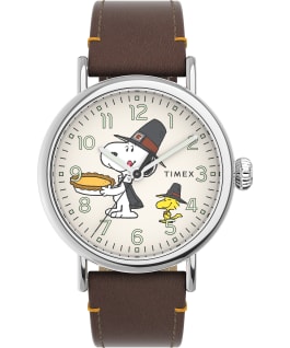 Timex Standard x Peanuts Featuring Snoopy Thanksgiving Brown large