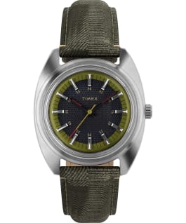 Timex x Worn and Wound 37mm Hand Wound Watch Stainless-Steel/Green/Black large