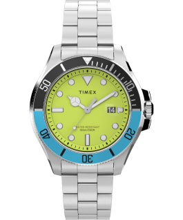 Harborside Coast 43mm Bracelet Watch Stainless-Steel/Green large