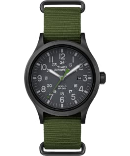 Expedition Scout 40mm Nylon Watch Black/Green large