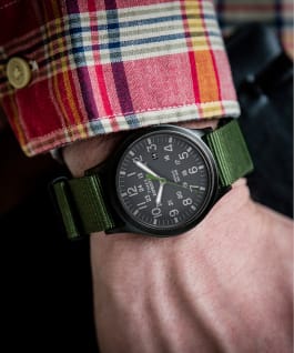 Expedition Scout 40mm Nylon Watch Black/Green large