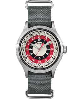 Timex x Todd Snyder MOD Inspired 40mm Fabric Strap Watch Silver-Tone/Gray large