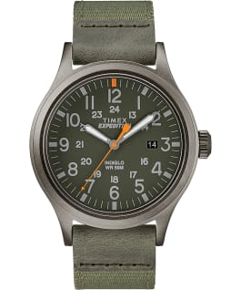 Scout 40mm Fabric Strap Watch Gray/Green large