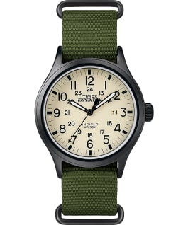 Expedition Scout 40mm Nylon Slip-Thru Strap Watch Black/Green/Natural large