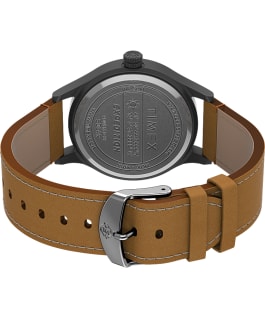 Expedition Scout Solar 40mm Leather Strap Watch AMZ Gunmetal/Tan/Gray large