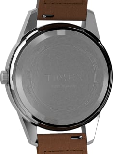Timex Expedition Field Mini x Peanuts Take Care 26mm Leather Strap Watch Silver-Tone/Brown/Natural large