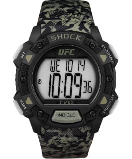 Timex UFC Core Shock 45mm Resin Strap Watch Black/Camo large