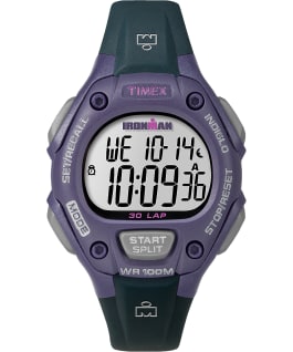 IRONMAN Classic 30 Mid-Size 34mm Resin Strap Watch Purple/Gray large