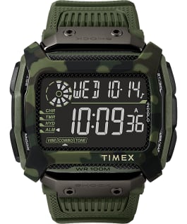Command Shock 54mm Resin Strap Watch Green large