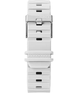 BST 47mm Silicone Strap Watch White/Silver-Tone large
