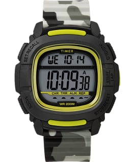BST 47mm Silicone Strap Watch Black/Camo large