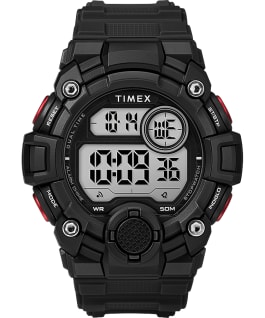 A Game DGTL 50mm Silicone Strap Digital Watch Black/Red large