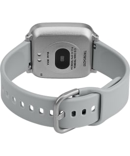 iConnect by Timex Active 37mm Resin Strap Smartwatch Silver-Tone large