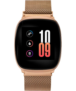 iConnect by Timex Premium Active 36mm Silicone Strap Smartwatch Rose-Gold-Tone large