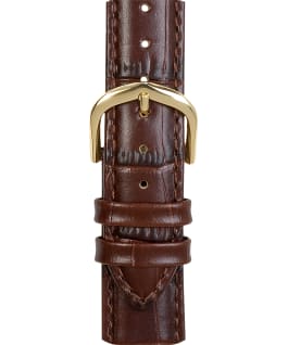 18mm Croco Leather Strap Brown large