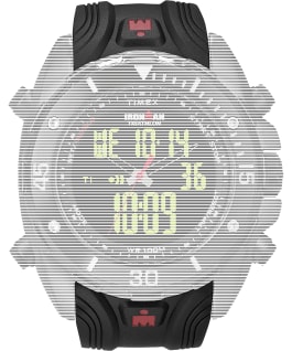 Replacement 24mm Resin Strap for Ironman Classic Dual Tech Black large