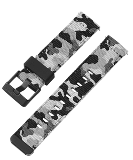 22mm Quick Release Black and Camo Fabric Strap Camo large