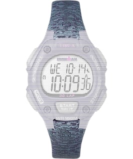 Replacement Resin 14mm Patterned Strap for Ironman Classic 30 Mid-Size Purple large