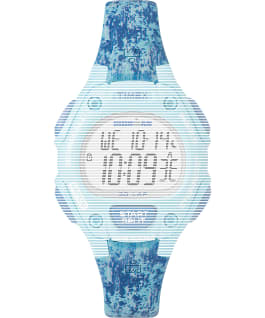 Replacement Resin 14mm Paint Patterned Strap for Ironman Classic 30 Mid-Size Blue large