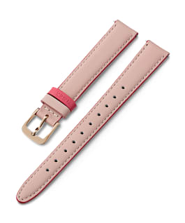 14mm Leather Strap with Colored Keeper Pink large