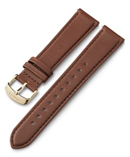 20mm Leather Strap with Quick Release Brown large