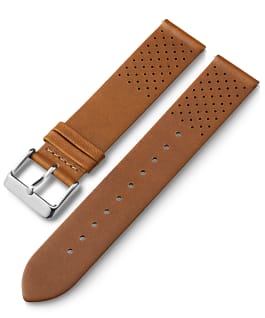 20mm Quick Release Leather Strap with Perforations 1 Tan large