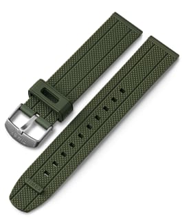 20mm Quick Release Silicone Strap Green large
