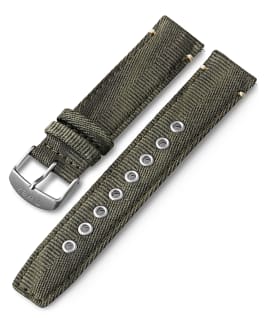 20mm Quick Release Fabric Strap Green large