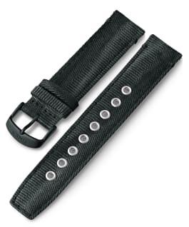 20mm Quick Release Fabric Strap Black large