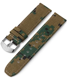 22mm Fabric Strap Green large