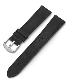 20mm Quick Release Leather Strap with Timex Pay Black large