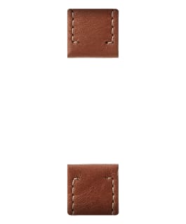 Brown Leather 2-piece Strap  large