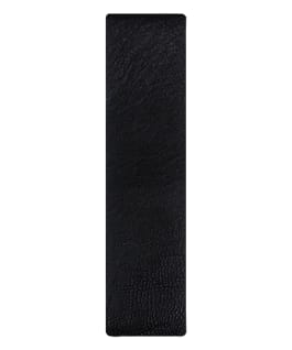 Black / Bronze Edge Leather Slip-thru Strap  large