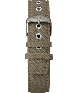 Weekender 3-hand 40mm Fabric Strap Watch Titanium/Green/Cream large