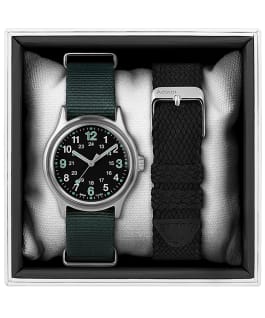 Timex x Adsum 36mm Fabric Strap Watch and Fabric Strap Set Stainless-Steel/Black large