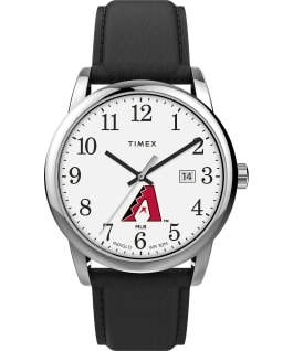 Easy Reader Arizona Diamondbacks Men's Timex Watch Silver-Tone/Black/White