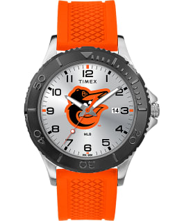Gamer Orange Baltimore Orioles Men's Timex Watch Silver-Tone/Orange