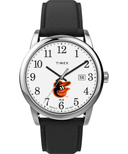 Easy Reader Baltimore Orioles Men's Timex Watch Silver-Tone/Black/White