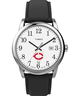 Easy Reader Minnesota Twins Men's Timex Watch Silver-Tone/Black/White