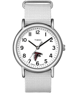Weekender Atlanta Falcons Women's Timex Watch Silver-Tone/White