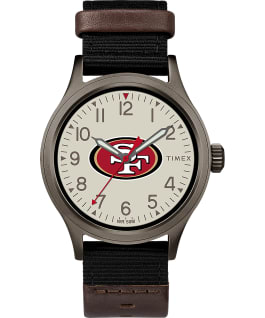 Clutch San Francisco 49Ers Men's Timex Watch Titanium/Black/Other
